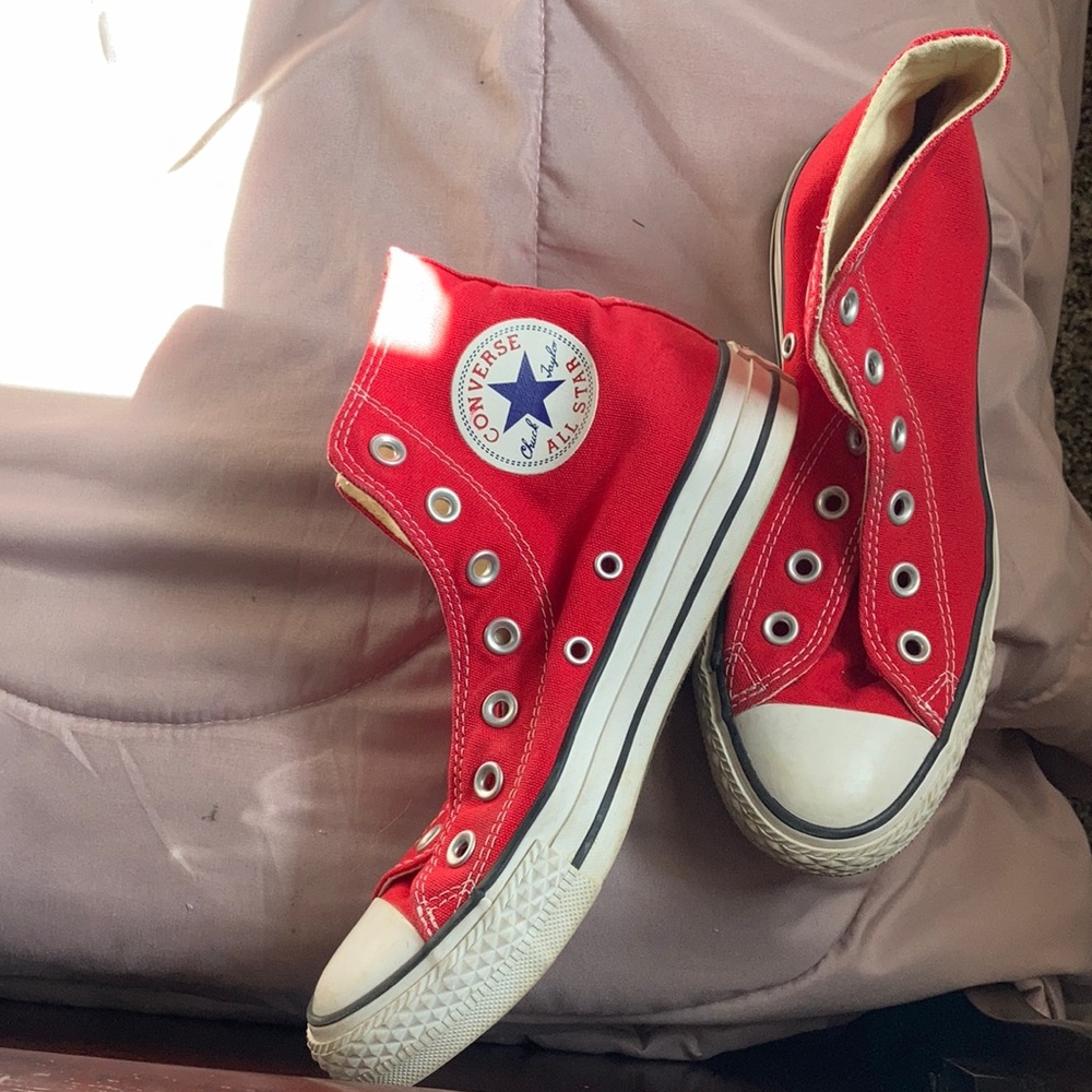 Red Hightop Converse